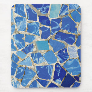 Gaudi mosaik med ett olje- handlag musmatta