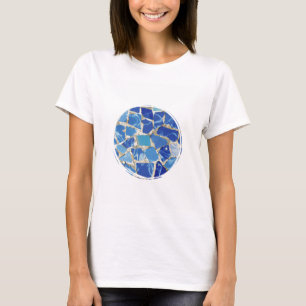 Gaudi mosaik med ett olje- handlag tee
