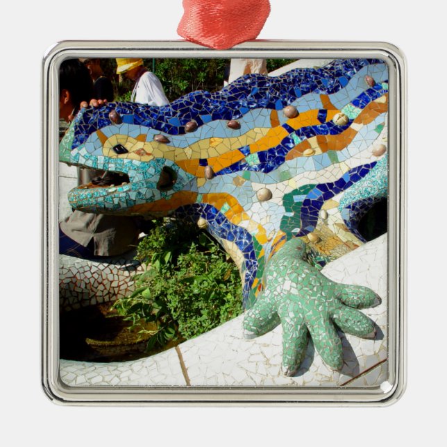 Gaudi Ödledmosaiker Julgransprydnad Metall (Framsidan)