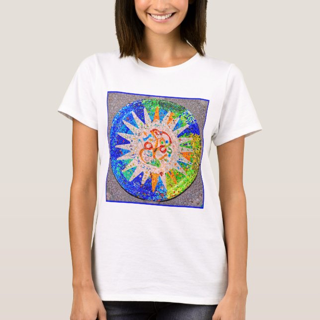 Gaudi specificerar blått tee shirt (Framsida)