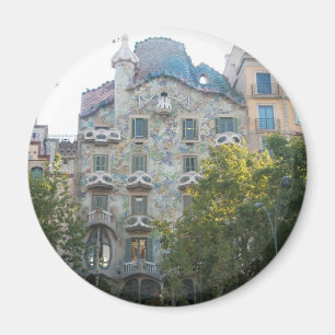 Gaudi stilhus i Barcelona Magnet