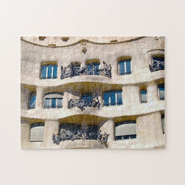 Gaudís arkitektur Barcelona. Pussel (Horisontell)