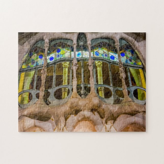 Gaudís arkitektur Barcelona. Pussel (Horisontell)