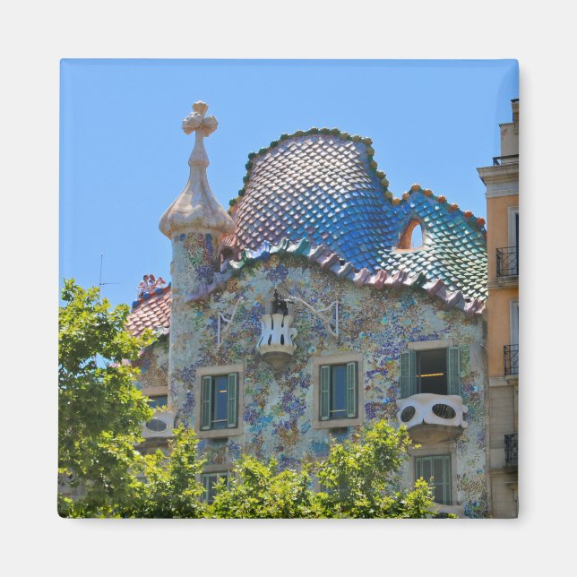 Gaudis Casa Batllo Magnet (Framsidan)