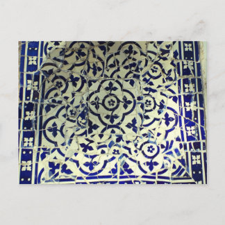 Gaudis park Guell Mosaic Tiles Barcelona Vykort