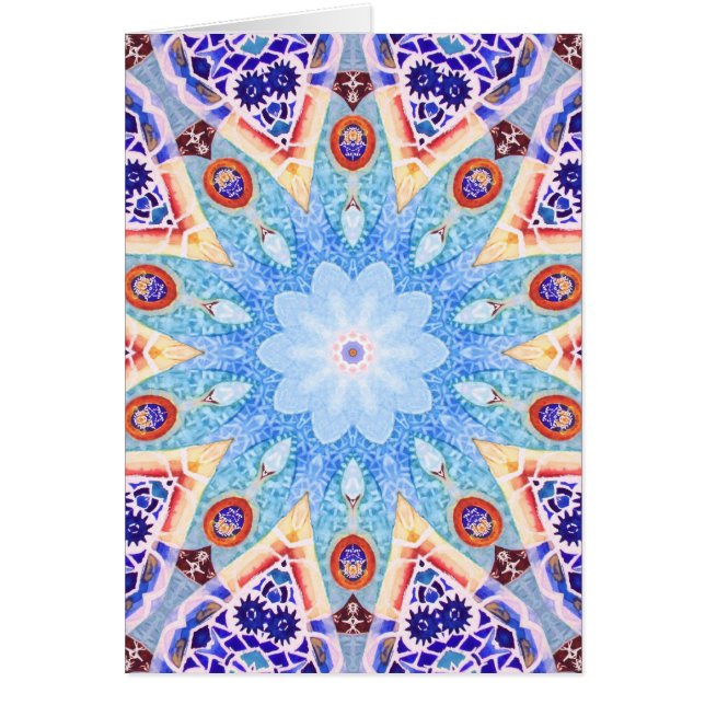 Gaudis Park. Hälsningskort (Framsidan)