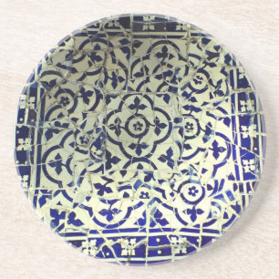 Gaudis parkerar den Guell mosaiken belägger med Underlägg