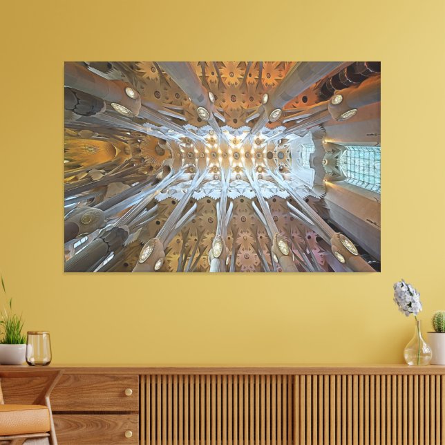 Gaudís verk - Sagrada Familia, Barcelona Canvastryck (Insitu (Vardagsrum))