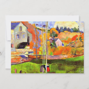 Gauguin - A Breton Landscape-David's Mill Anteckningskort
