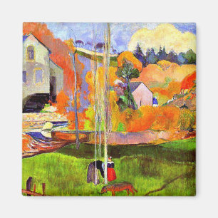 Gauguin - A Breton Landscape-David's Mill Magnet