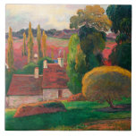 Gauguin - A Farm i Bretagne Kakelplatta<br><div class="desc">A Farm i Bretagne,  berömd av Paul Gauguin</div>