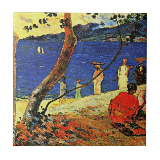 Gauguin - A Seashore Kakelplatta (Framsidan)