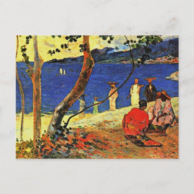 Gauguin - A Seashore Vykort (Framsida)