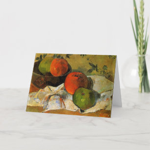 Gauguin - Äpplen och skivmålning Kort