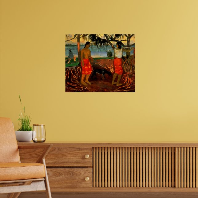 Gauguin - Beneath the Pandanus Tree Poster (Vardagsrum 2)