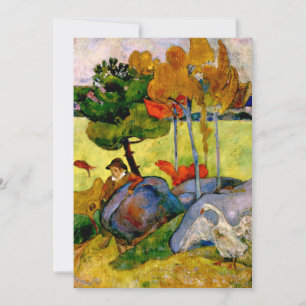 Gauguin - Breton Boy i ett liggande Kort