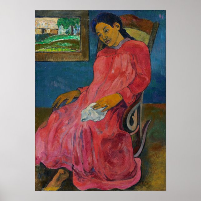 Gauguin - Faaturuma (Melankolisk) 1891 Poster (Framsidan)