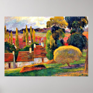Gauguin: Farm i Bretagne Poster