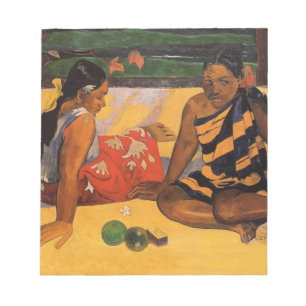 Gauguin Fransk Polynesia Tahiti Kvinnor Anteckningsblock