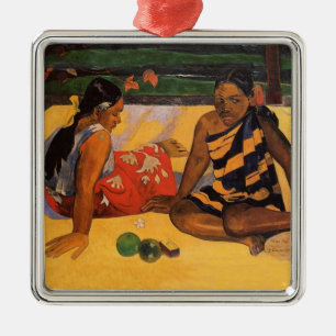 Gauguin Fransk Polynesia Tahiti Kvinnor Julgransprydnad Metall