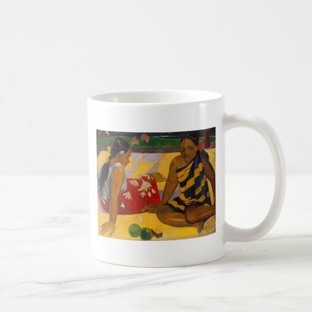 Gauguin Fransk Polynesia Tahiti Kvinnor målning Kaffemugg (Höger)