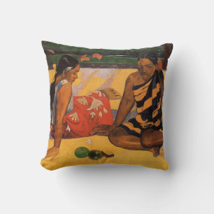 Gauguin Fransk Polynesia Tahiti Kvinnor målning Kudde