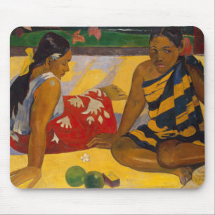 Gauguin Fransk Polynesia Tahiti Kvinnor målning Musmatta