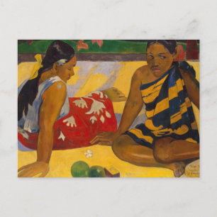 Gauguin Franska Polynesien Tahiti Kvinnor Målning Vykort