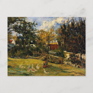 Gauguin - Gäese i Meadow Vykort