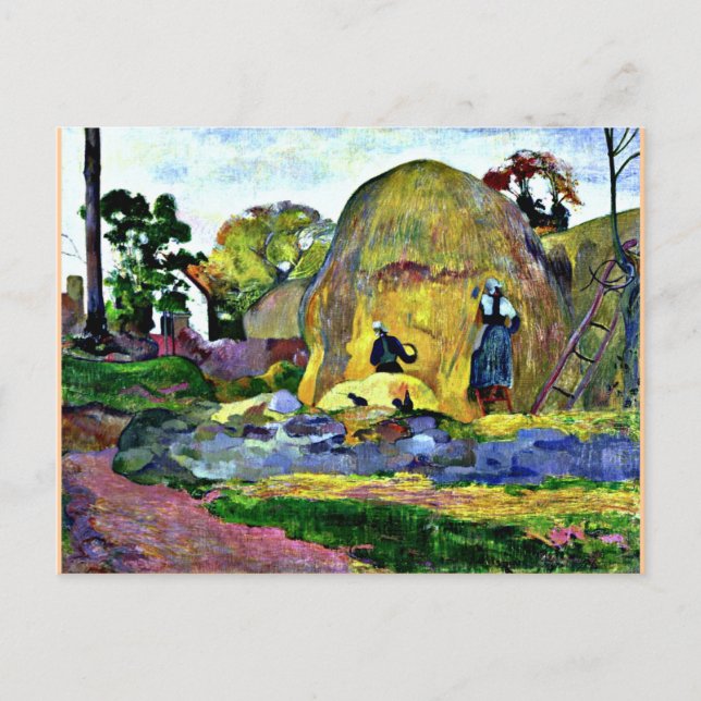 Gauguin - Golden Harvest Vykort (Framsida)