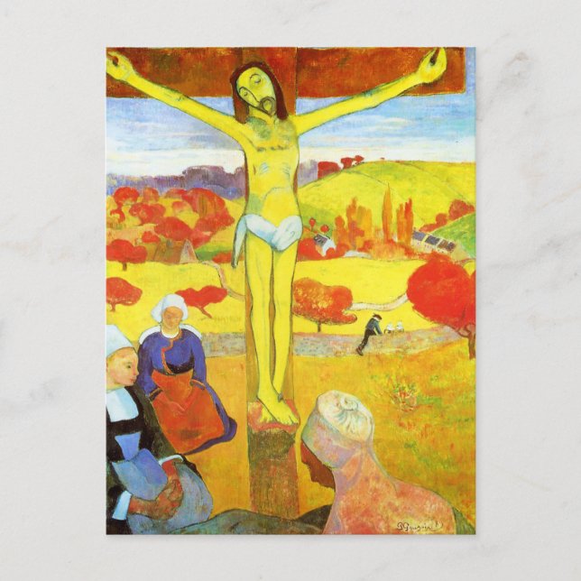 Gauguin Gult Kristus vykort (Framsida)
