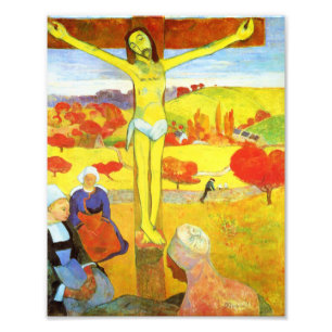 Gauguin gult Kristustryck Fototryck