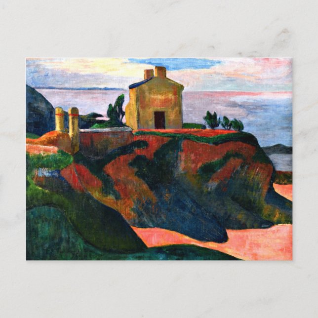 Gauguin - huset vid Pan-Du Vykort (Framsida)
