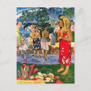 Gauguin Ia Orana Maria Postcard Vykort