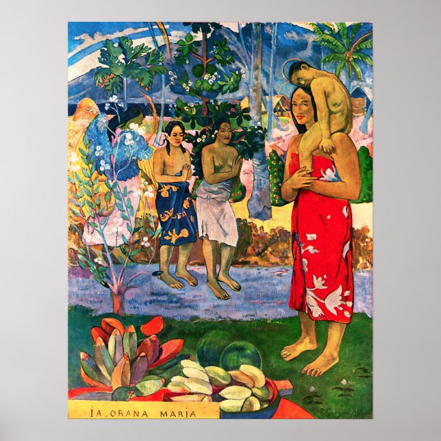 Gauguin Ia Orana Maria Poster (Framsidan)