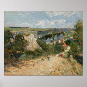 Gauguin - inträde i byn Osny 1882 Poster