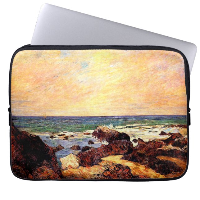 Gauguin - Klippor och hav Laptop Fodral (Framsidan)