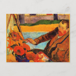 Gauguin-målning, Van Gogh-målning, solblommor Vykort
