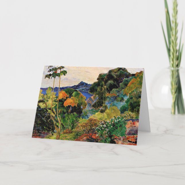 Gauguin - Martinique Landscape Kort (Framsida)