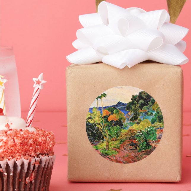 Gauguin - Martinique Ligcape Runt Klistermärke (Part)