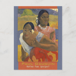 Gauguin När ska du gifta dig med CV0694-vykort Vykort