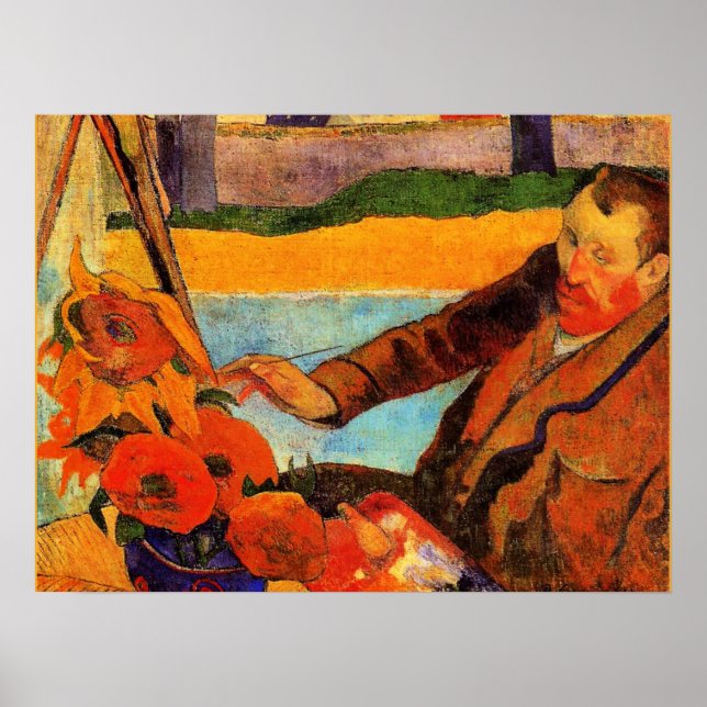Gauguin painting, Van Gogh Painting Sunflowers, Poster (Framsidan)
