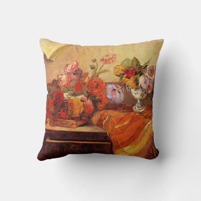 Gauguin-Pots och Bouquets Kudde (Baksida)