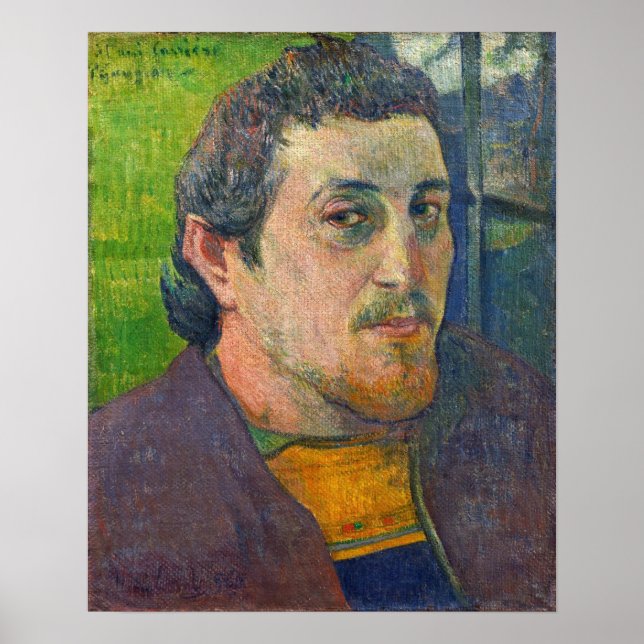 Gauguin - Självporträtt dedikerat till Carriere 18 Poster (Framsidan)