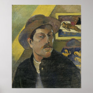 Gauguin - Självporträtt med en höjd av 1893 Poster