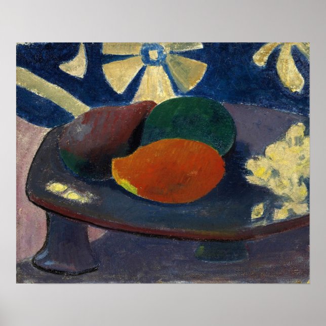 Gauguin - Stilleben med tre mango 1892 Poster (Framsidan)