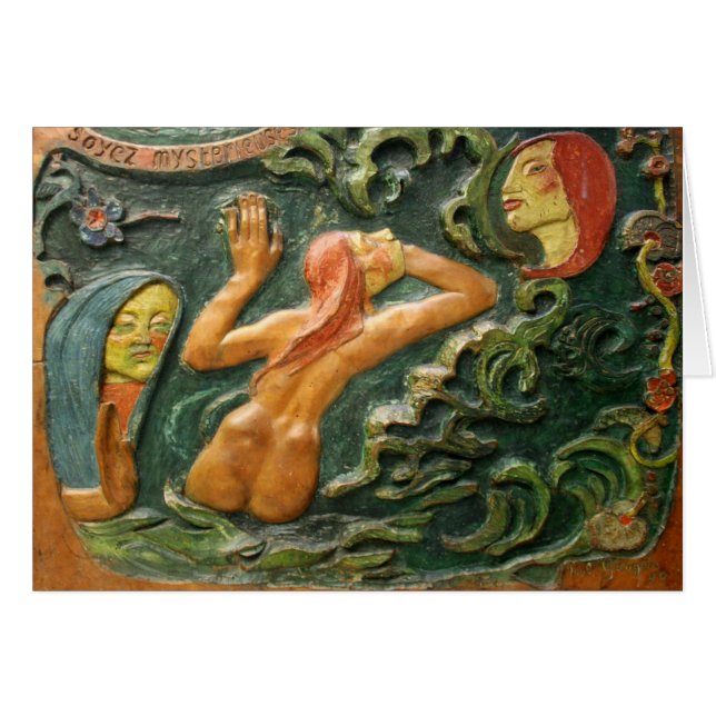 Gauguin: Tahiti snida Hälsningskort (Framsidan Horizontal)