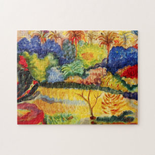 Gauguin Tahitian landskap pussel