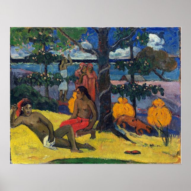 Gauguin - Tahitian Scene 1896 Poster (Framsidan)
