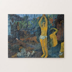 Gauguin Tahitiska kvinnor varifrån Komar vi? Pussel